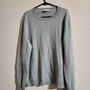 Antonio Melani Cashmere Sweater Sage Green Crewneck Size large
